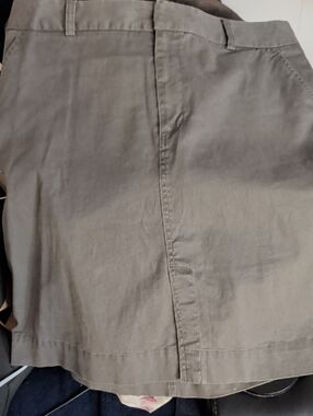 Caribbean Joe Olive Green Casual Cotton Shorts